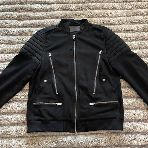 All Saints Other - Incredible All Saints leather bomber jacket - New without tag! Leather!